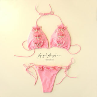 Flamingo - crystal bikini by Angel Angelina